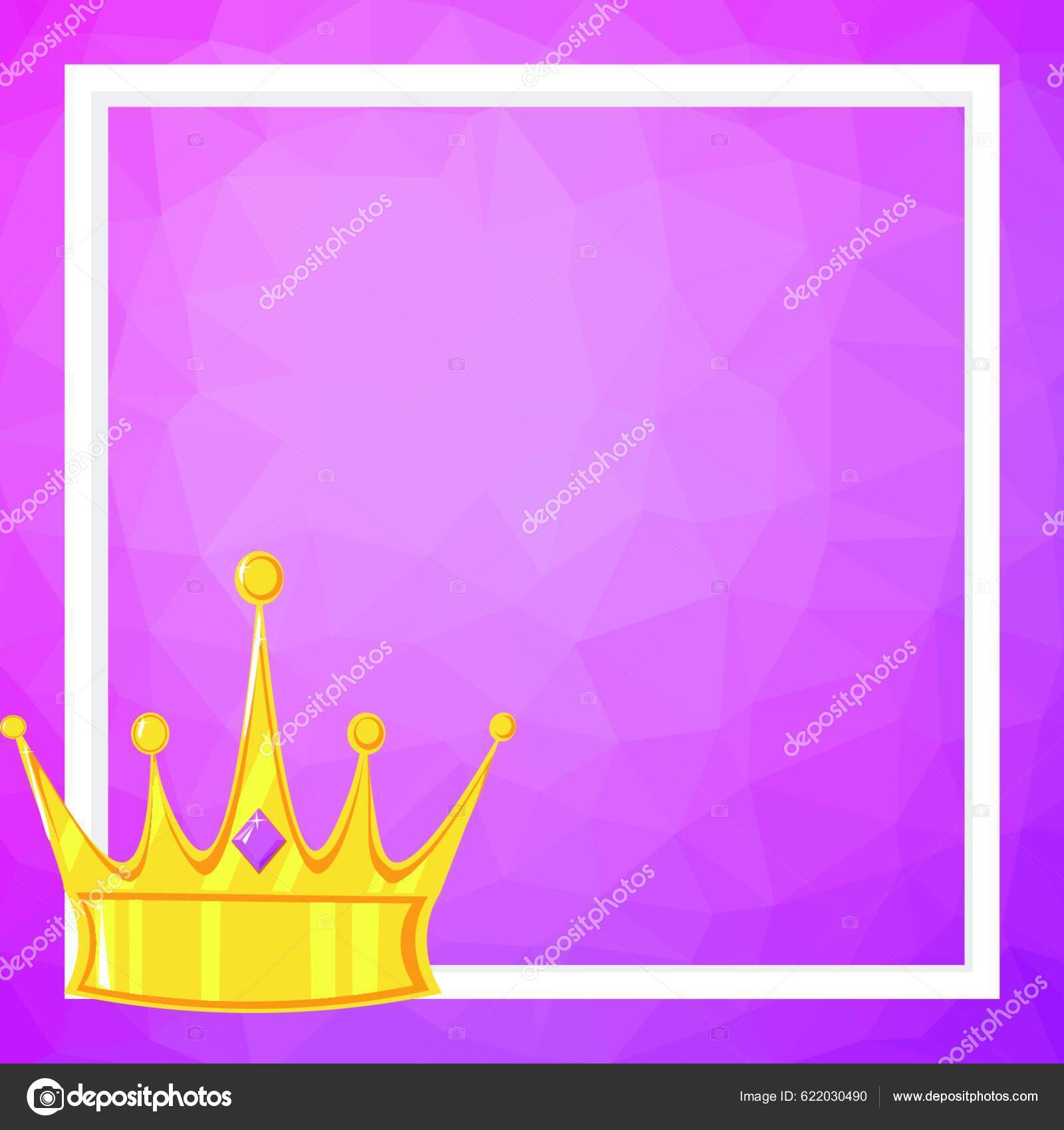 Ramme Krone Rosa Mangekantet Kunstbakgrunn Mal Kort Med Personlige  Hilsninger stockvektor © YAY_Images #622030490, image size:1600x1700