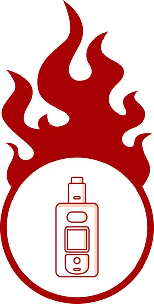 Vaporisateur Personnel Cigarette Électrique — Image vectorielle