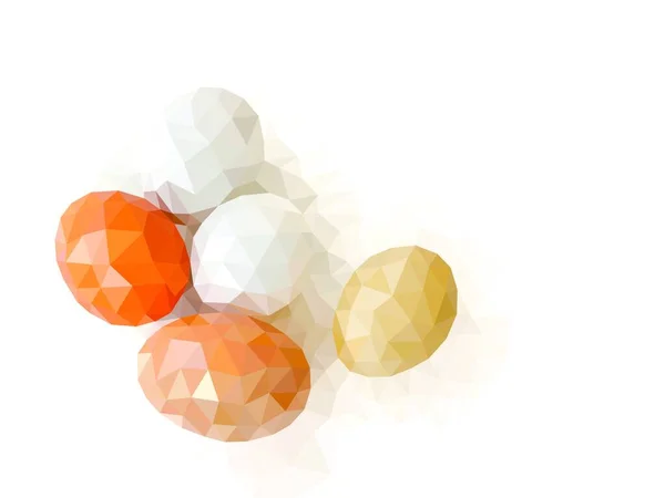 Huevos Polígono Ilustración Vectorial Diseño Simple — Archivo Imágenes Vectoriales