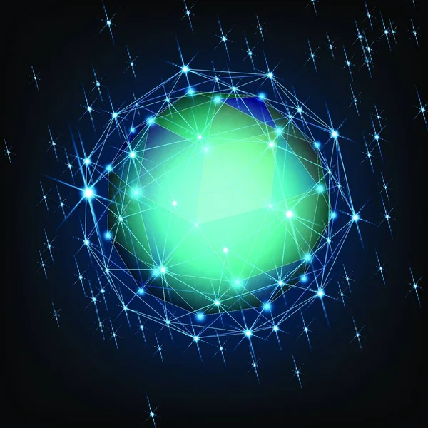 Πολύγωνο Αστέρι Διανυσματική Απεικόνιση Απλό Σχέδιο — Διανυσματικό Αρχείο