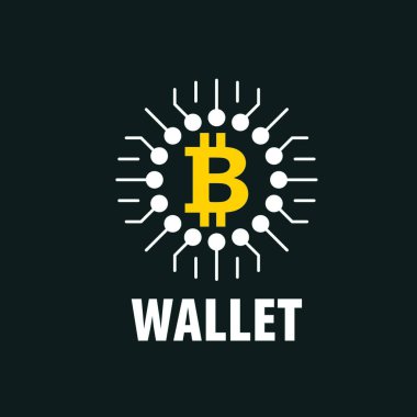 Bitcoin simgesi vektör illüstrasyonu 