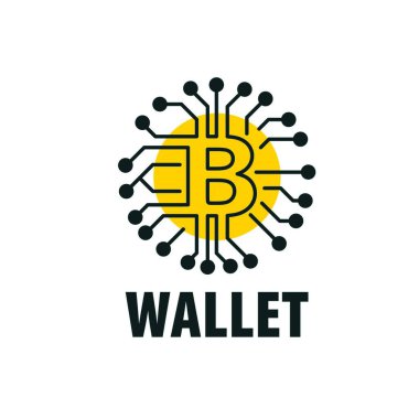 Bitcoin simgesi vektör illüstrasyonu 