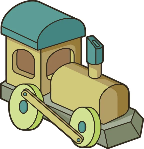 Іграшковий Потяг Векторні Ілюстрації — стоковий вектор