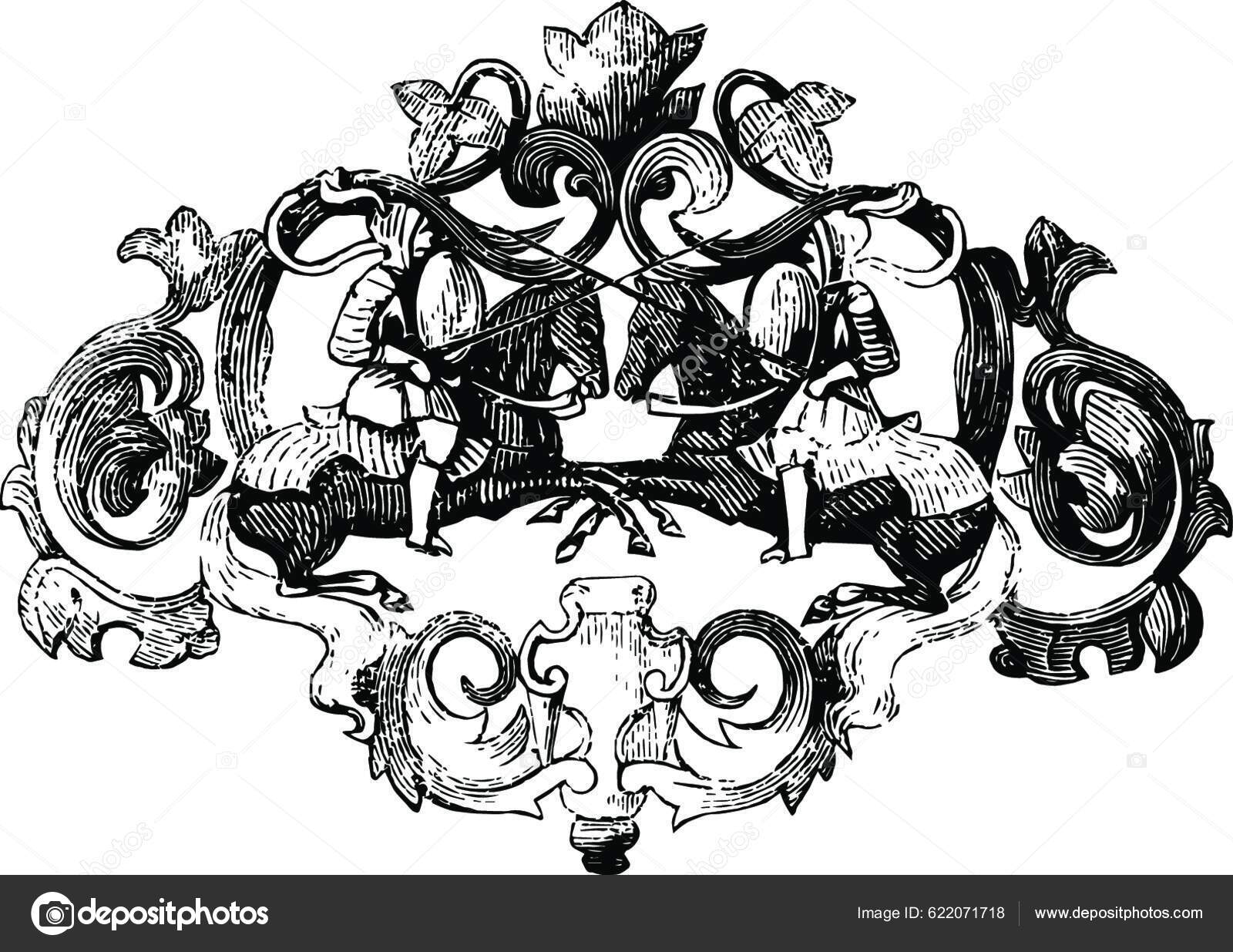 Brooch Jewelry Piece Vintage Engraving Stock Vector by ©YAY_Images 622071718