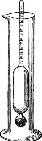 Lactómetro Ilustración Vectorial Simple Grabada — Archivo Imágenes Vectoriales
