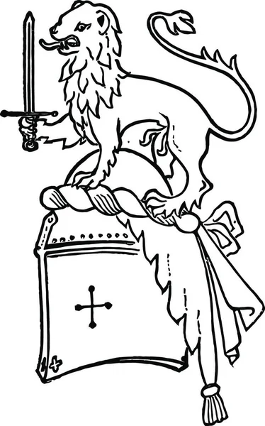 Das Wappen Von Kap Ist Das Traditionelle Symbol Der Gemeinde — Stockvektor