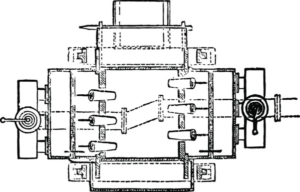 Diseño Ilustración Vectores Vintage Refinería — Vector de stock