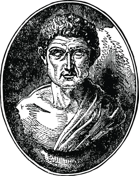Illustration Vectorielle Vintage Aristote — Image vectorielle