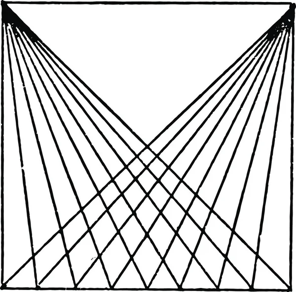 일러스트 디자인 Squares Triangle 다이아 라인그리기 — 스톡 벡터