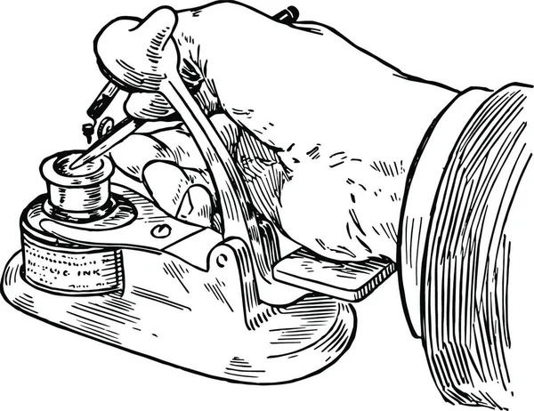 Alteneder Company Ink Bottle Holder Convenient Bottle Holder — Image vectorielle