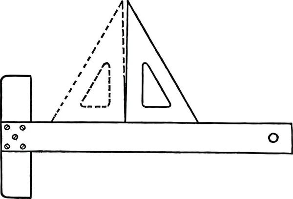 Trojúhelník Přesnost Test Pomocí Druhou Pozici — Stockový vektor