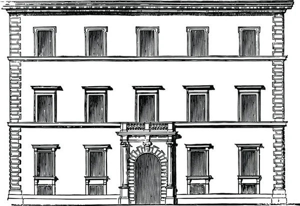 Verospi Palace Rome Presents Type Majority — стоковый вектор