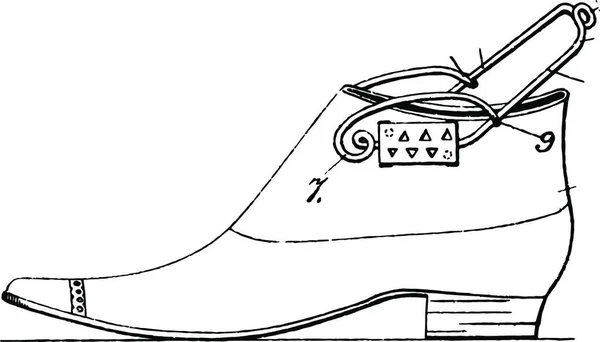 Une Chaussure Abord Évolué Pour Protéger Pied Humain — Image vectorielle