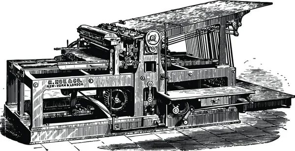 Single Small Cylinder Press Ilustración Vectorial Blanco Negro — Archivo Imágenes Vectoriales