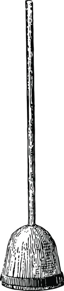 Rammer Ilustración Vectorial Vintage Blanco Negro — Vector de stock