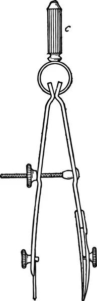 Pen Point Hook Spring Bow Proportional Its Change Length — Stockový vektor