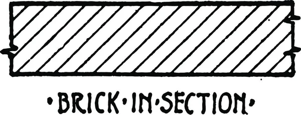 Brick Section Material Symbol Ziegel Die Bauwesen Verwendet Werden — Stockvektor