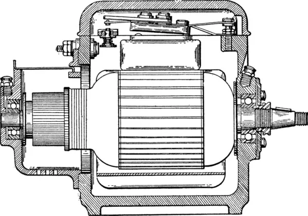 Černobílá Ilustrace Vektoru Řadiče — Stockový vektor