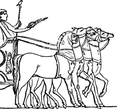 Zafer, oymalı basit vektör çizimi