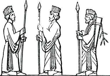 Savaşçılar, basit vektör çizimi