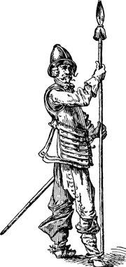 Pikeman, basit bir vektör çizimi