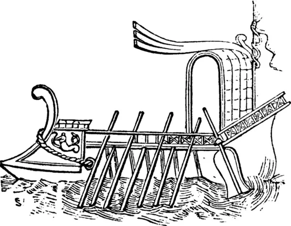 Анкора Море Винтажная Иллюстрация — стоковый вектор