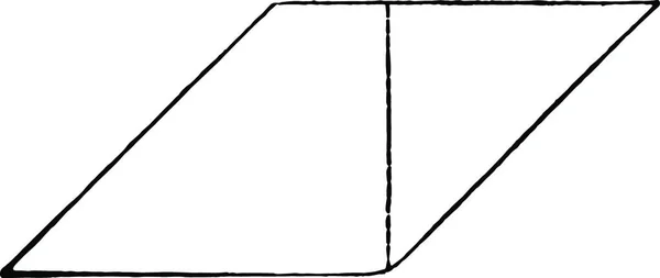 Rhombus Ασπρόμαυρη Vintage Διανυσματική Απεικόνιση — Διανυσματικό Αρχείο