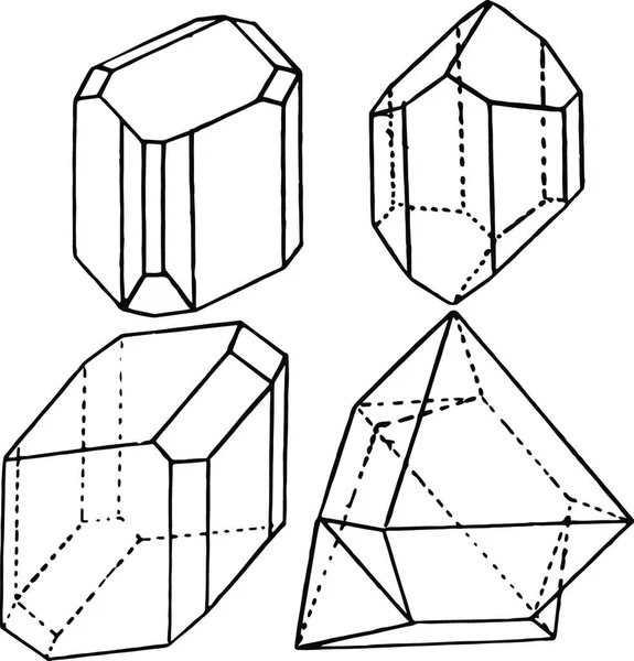 Trojúhelníková Rytá Jednoduchá Vektorová Ilustrace — Stockový vektor