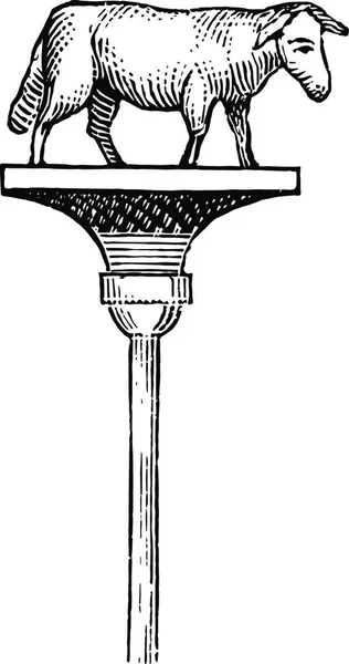 Signum Illustrazione Vettoriale Vintage Bianco Nero — Vettoriale Stock