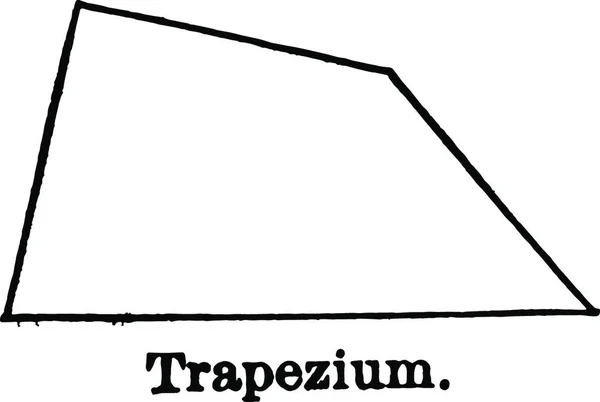 Trapezium Vintage Vektorové Ilustrace — Stockový vektor