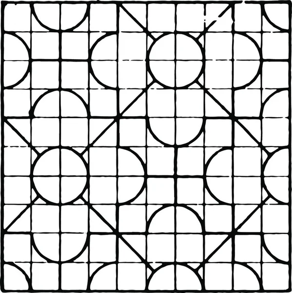 Tessellation Vintage Vector Illustration — Stok Vektör