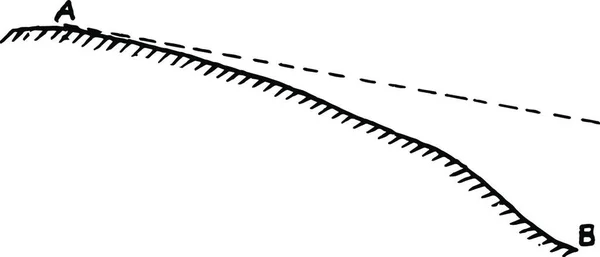 Convexe Illustration Vectorielle Simple Gravée — Image vectorielle