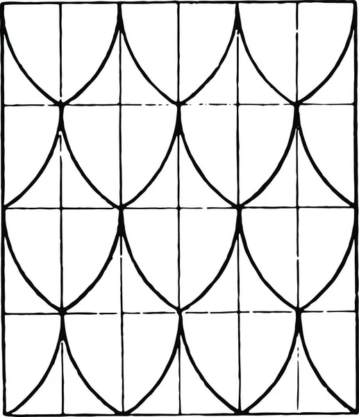 Tessellation Illustration Vectorielle Simple Gravée — Image vectorielle