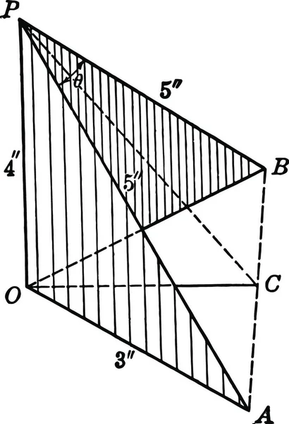 Δύο Τετράγωνα Πλευρές Χαραγμένη Απλή Διανυσματική Απεικόνιση — Διανυσματικό Αρχείο