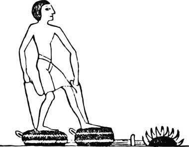 Siyah ve beyaz klasik vektör illüstrasyonunu körükler