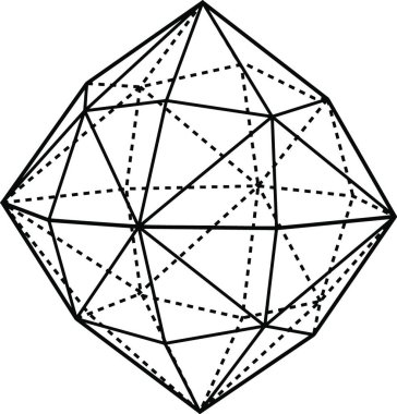 Hexakis Tetrahedron, basit vektör çizimi