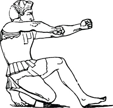 Arcus, oymalı basit vektör illüstrasyonu