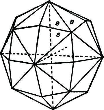 Hexoctahedron, basit vektör çizimi