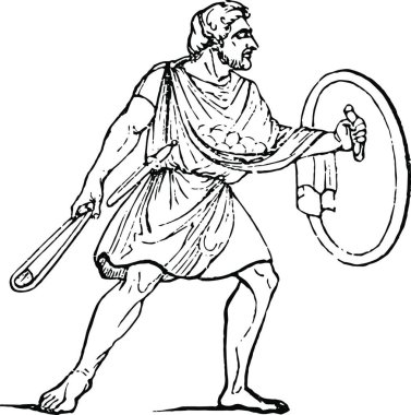 Sapan, oymalı basit vektör illüstrasyonu