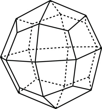 Icositetrahedron, basit vektör çizimi