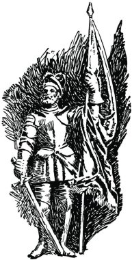 Balboa, klasik vektör illüstrasyonu