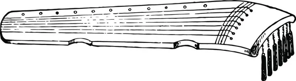 Kin Illustration Vectorielle Simple Gravée — Image vectorielle
