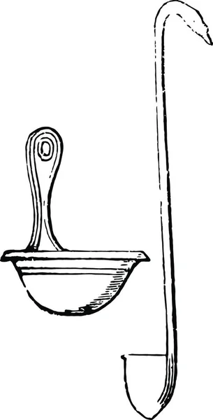 Cyathus Graverad Enkel Vektor Illustration — Stock vektor