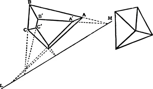 Polyhedron Rytá Jednoduchá Vektorová Ilustrace — Stockový vektor
