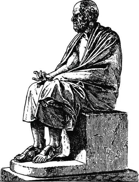 Chrysippus Ilustración Vectorial Simple Grabada — Archivo Imágenes Vectoriales