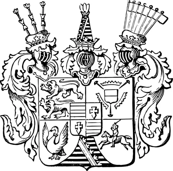 Great Seal Schleswig Holstein German Coat Arms — Stockový vektor
