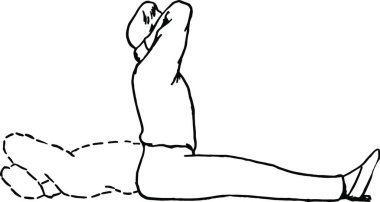 Exercise vintage vector illustration