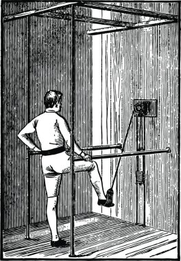 Stirrup, oymalı basit vektör çizimi