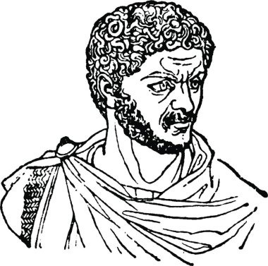 Karakalla, basit vektör çizimi