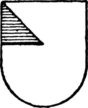 Argent Ordinary Shield, basit vektör çizimi